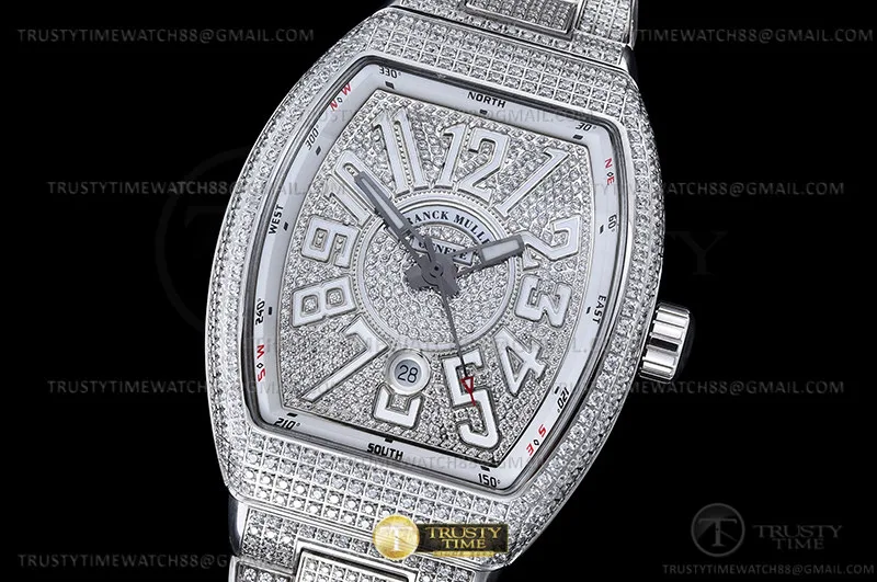 FM189C - Vanguard Mens Wht Diam Dia/Dia Dia/Num ABF A2824