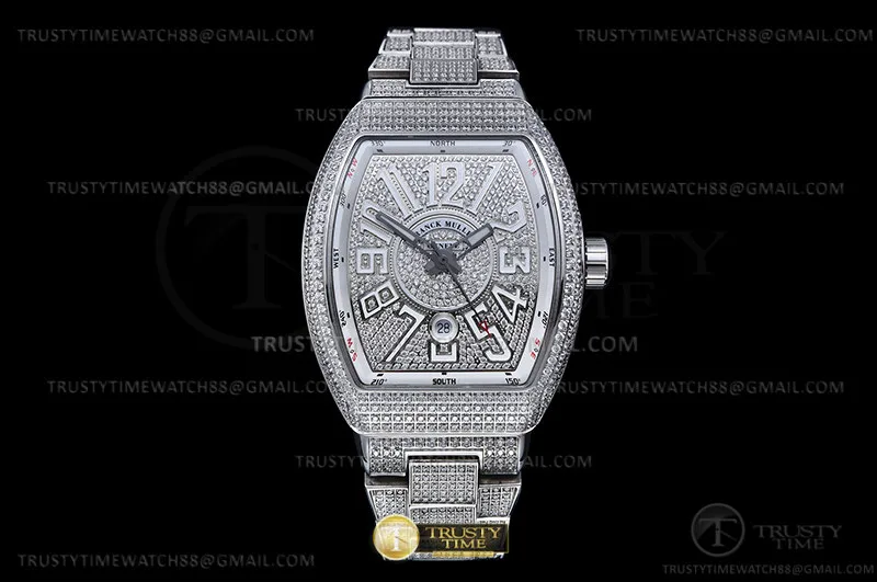 FM189C - Vanguard Mens Wht Diam Dia/Dia Dia/Num ABF A2824