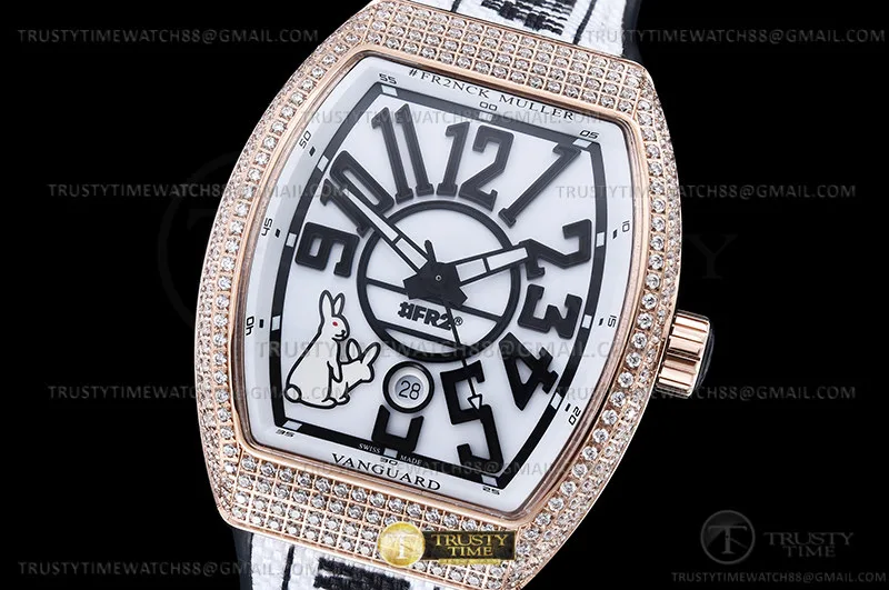 FM190 - Vanguard Mens FR2 Dia RG/RU Wht/Num ABF A2824