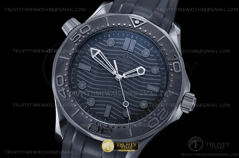 OMG0824 - Seamaster 300m 43.5mm CER/RU All Black VSF Asia 8806