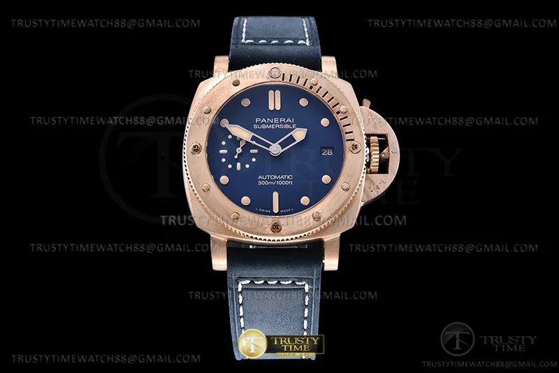 PN1074VLE - PAM 1074 Submersible Bronzo 42mm BR/LE Brn VSF P900