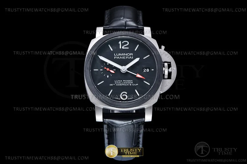PN1096VLE - PAM1096 Lum. Luna Rossa GMT TI/LE Blk VSF P9011