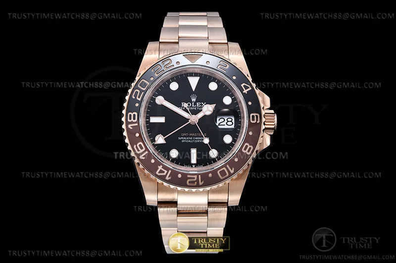 ROLGMT0295F - GMT II 126715CHNR 904 RG/RG Blk GMF V6 SH3285 CHS