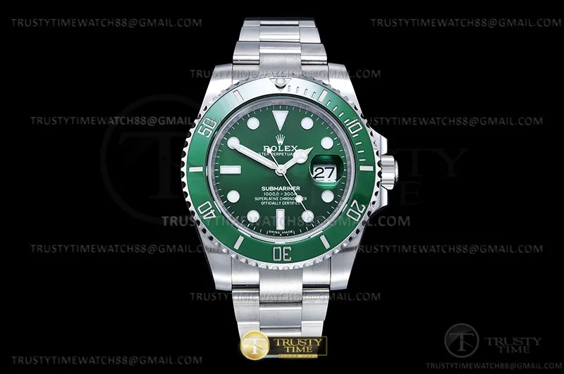 ROLSUB0469 - Submariner 116610LV 904L SS/SS Grn V12 Noob VR3135