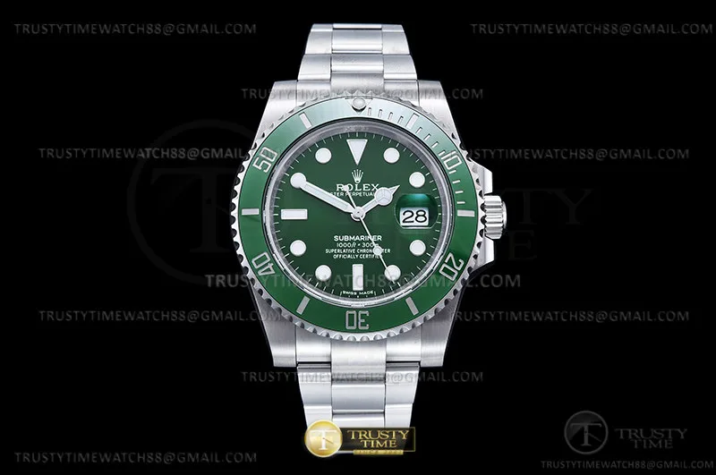 ROLSUB0470B - Submariner 116610LV 904L SS/SS verde RAF SH3135
