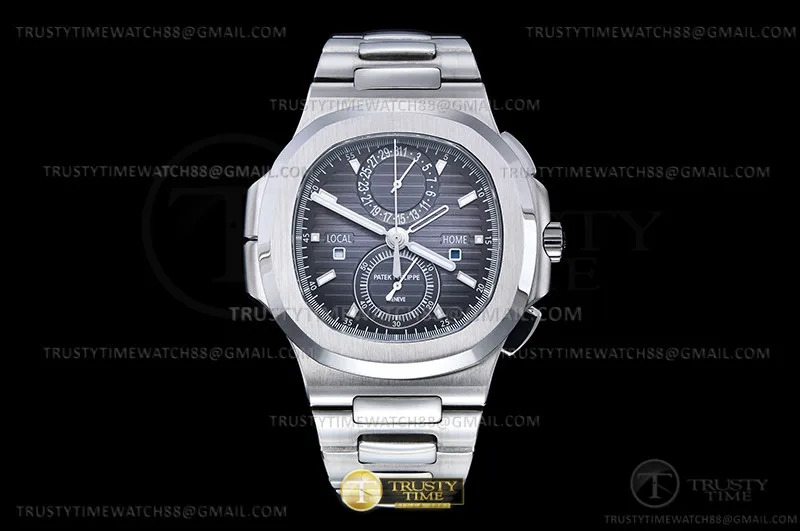 PP0488B - Nautilus Chrono Travel 5990 SS/SS azul SPPF A28-520