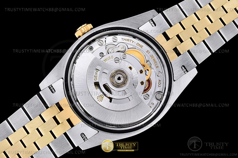 RDJ0453 - DJ 36mm Jub Flt 904L YG/SS Grey/Rm VSF VS3235 - Image 7