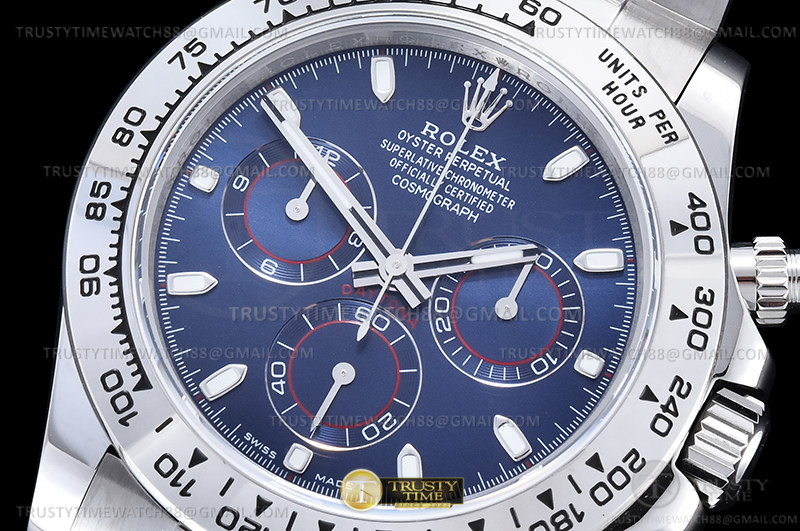 ROLDYT0441A - Daytona 116509 904L WG/WG Blue/Stk QF V3 SH4130 – Bild 4