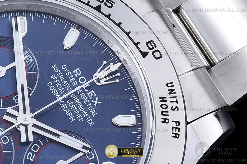 ROLDYT0441A - Daytona 116509 904L WG/WG Blue/Stk QF V3 SH4130 – Bild 7