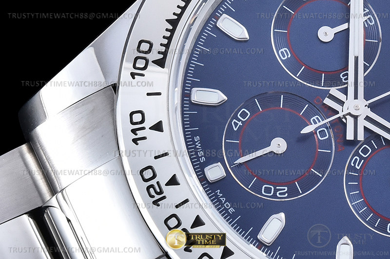 ROLDYT0441A - Daytona 116509 904L WG/WG Blue/Stk QF V3 SH4130 – Bild 5