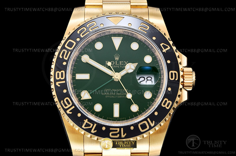GMT II 116718LN 904 Wrp YG/YG Grn KF VR3186 CHS - immagine 2
