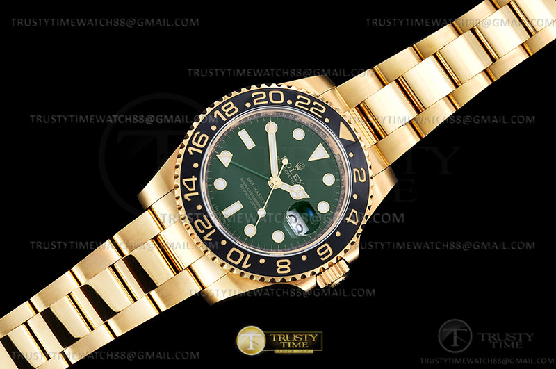 GMT II 116718LN 904 Wrp YG/YG Grn KF VR3186 CHS - immagine 4