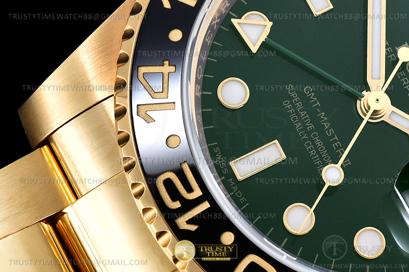 GMT II 116718LN 904 Wrp YG/YG Grn KF VR3186 CHS - immagine 7
