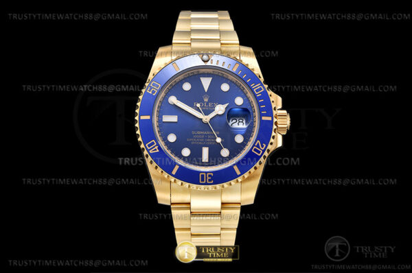 Submariner 116618LB Wrp 904 YG/YG Blu KF VR3135