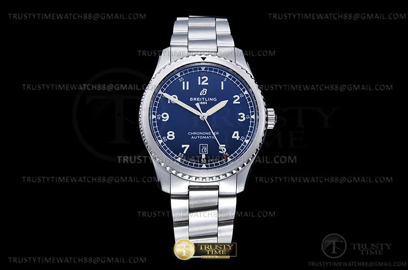 BSW0516B - Navitimer Aviator 8 SS/SS Blue/Num TF A2824