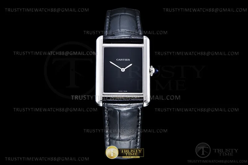 CAR0571 - Cartier Tank Must SS/LE Schwarz Swiss Qtz DRF