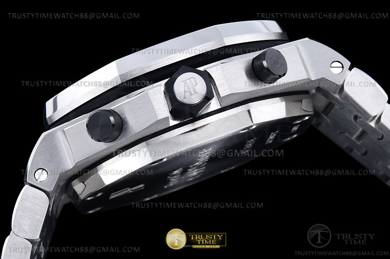 AP ROO Chronograph SS/SS Wht/Silv/Num APF 7750 Mod - immagine 10