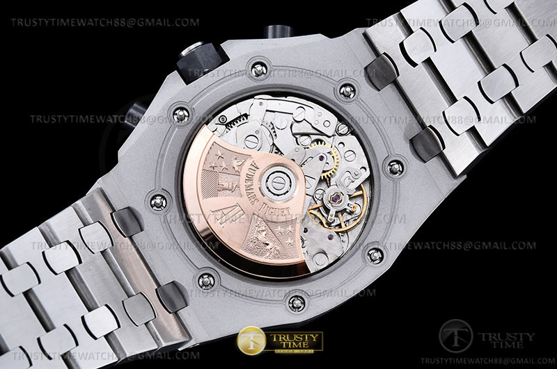 AP ROO Chronograph SS/SS Wht/Silv/Num APF 7750 Mod - immagine 12