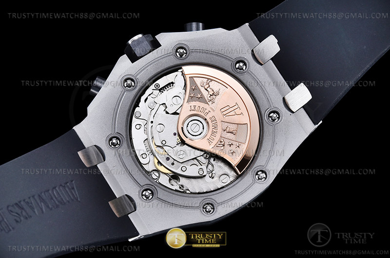 AP ROO Cronografo CER SS/RU Wht/Num APF 7750 Mod - immagine 9
