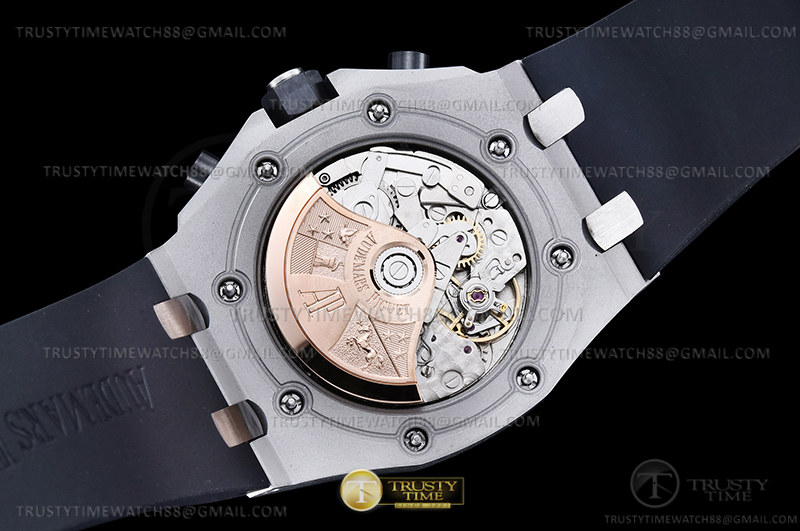AP ROO Cronografo CER SS/RU Wht/Num APF 7750 Mod - immagine 10