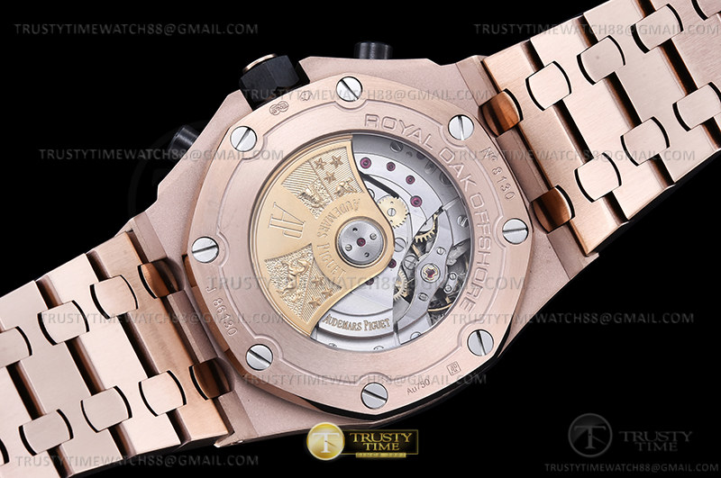 AP ROO Chronograph RG/RG Blue/Dot APF A3126 Mod - Image 14
