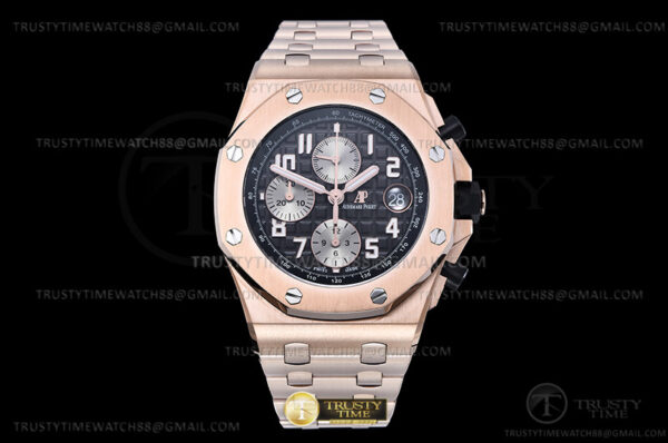AP ROO Chronograph RG/RG Grey/Num APF A3126 Mod