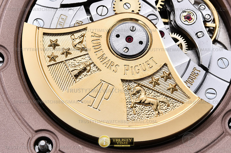AP ROO Chronograph RG/RG marrone/Num APF A3126 Mod - immagine 19