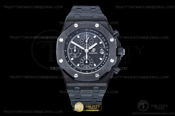 AP ROO Chronograph DLC/DLC Black/Dot APF 7750 Mod