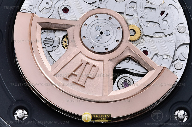 AP ROO Chronograph DLC/DLC Black/Dot APF 7750 Mod - Image 18
