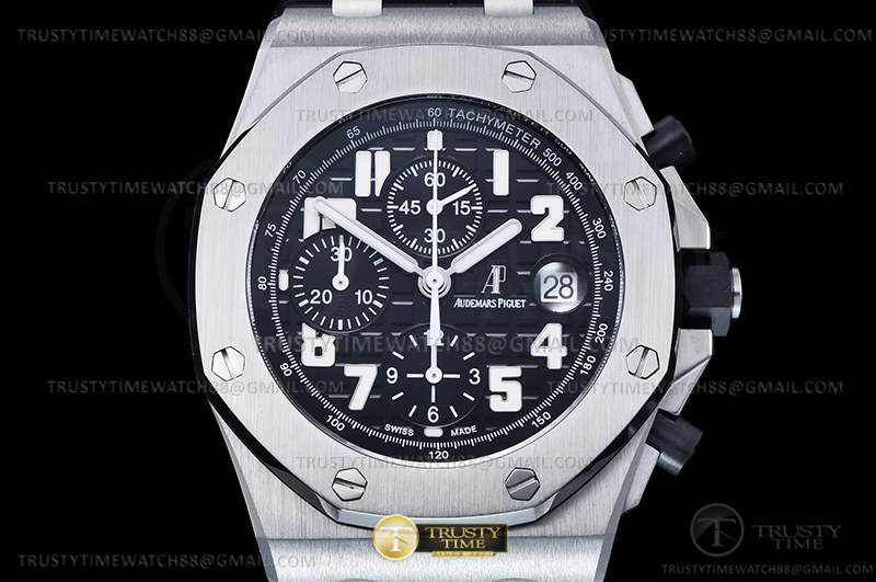 AP ROO Chronograph SS/LE Blk/Num APF 7750 Mod - immagine 3