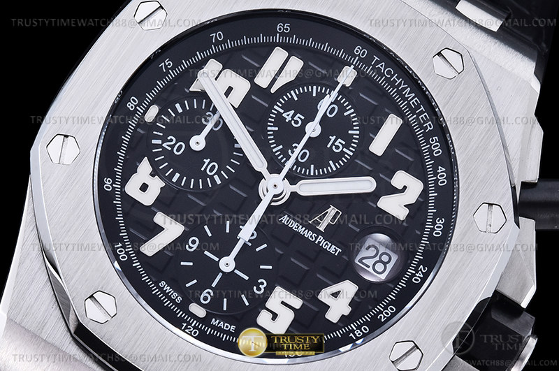 AP ROO Chronograph SS/LE Blk/Num APF 7750 Mod - immagine 5