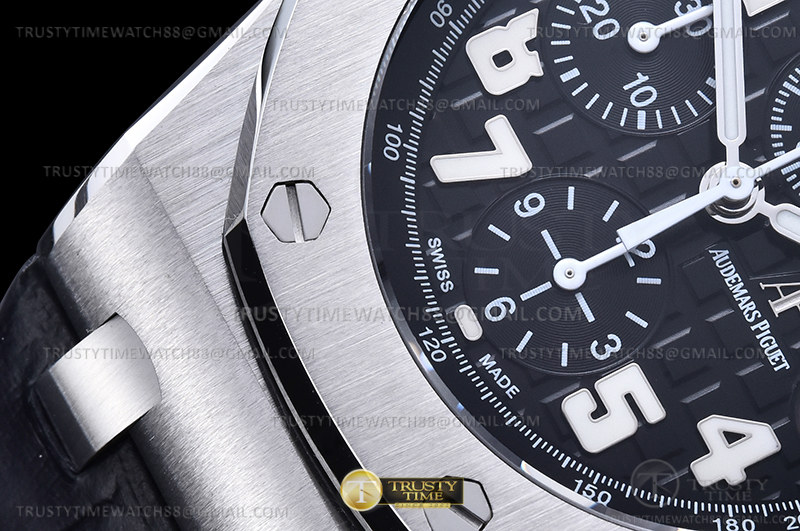 AP ROO Chronograph SS/LE Blk/Num APF 7750 Mod - immagine 6