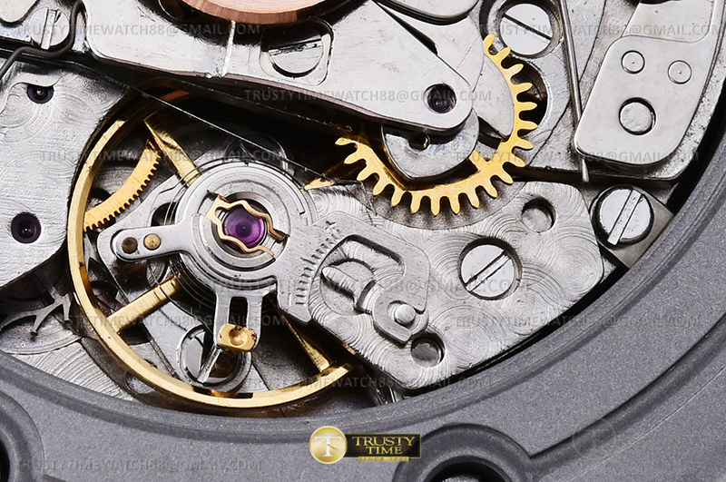 AP ROO Chronograph SS/LE Blk/Num APF 7750 Mod - immagine 17