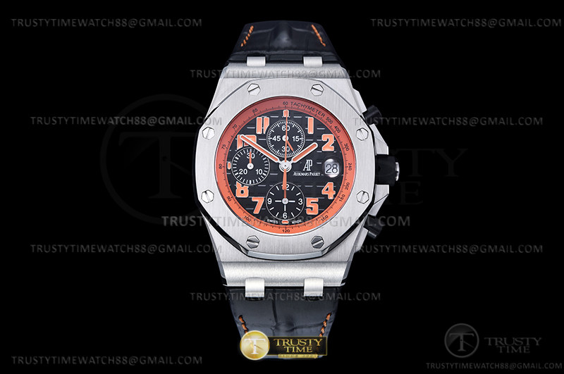 AP ROO Chronograph SS/LE Blk/O-Num APF 7750 Mod
