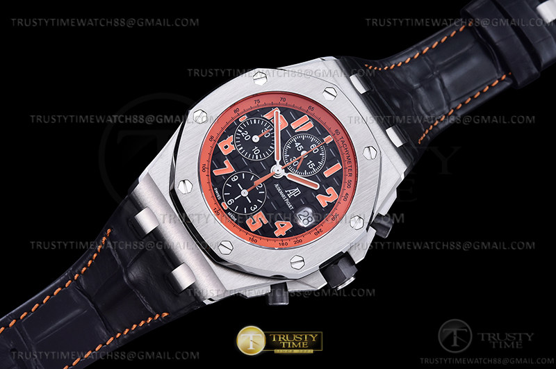 AP ROO Chronograph SS/LE Blk/O-Num APF 7750 Mod - Image 4