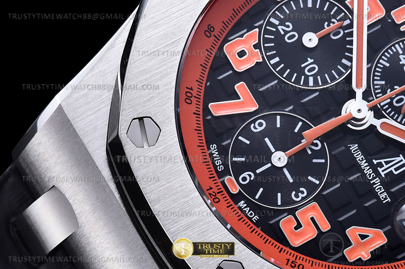 AP ROO Chronograph SS/LE Blk/O-Num APF 7750 Mod - Image 7