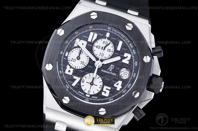 AP ROO Chronograph CER SS/RU Grey/Num APF 7750 Mod - Image 2