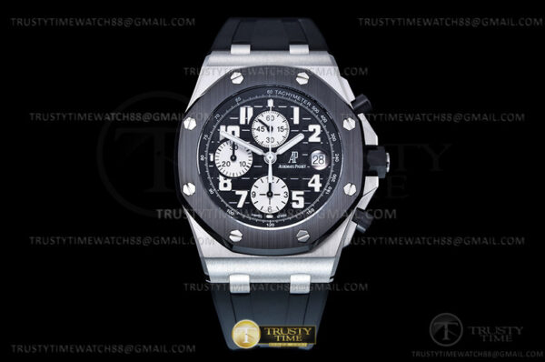 AP ROO Chronograph CER SS/RU Grey/Num APF 7750 Mod