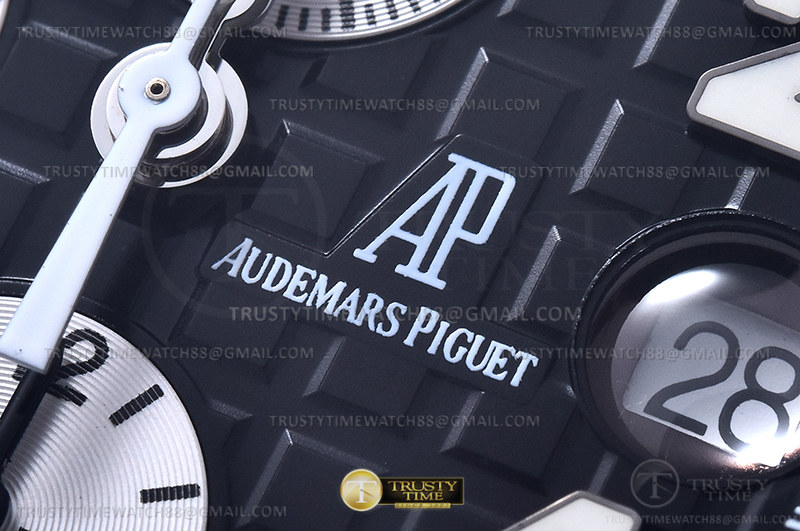 AP ROO Chronograph CER SS/RU Grey/Num APF 7750 Mod - Image 9