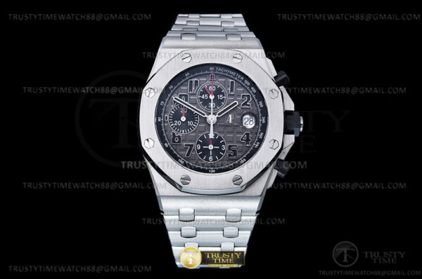 AP ROO Chronograph SS/SS Grey/Num APF 7750 Mod