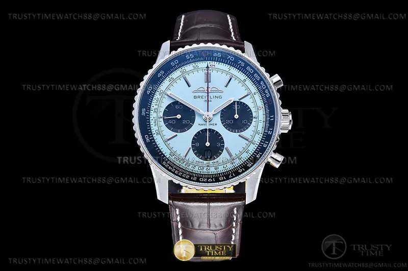 BSW0517A - Navitimer B01 Chrono 43mm SS/LE L-Blue OXF A7750