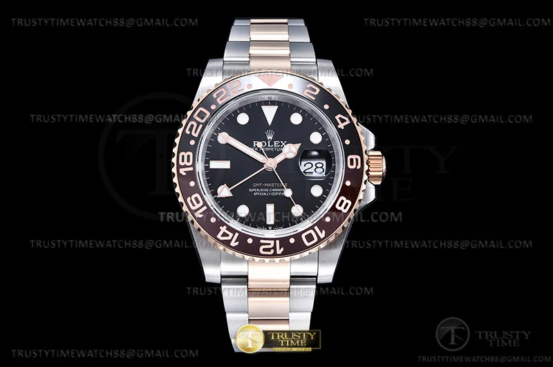 ROLGMT0302E - GMT II 126711CHNR RG/SS Blk BPF SH3285 CHS