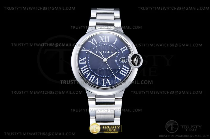 CAR0576B - Ballon Bleu Mens 40mm SS/SS Blue CHF A2824 Mod