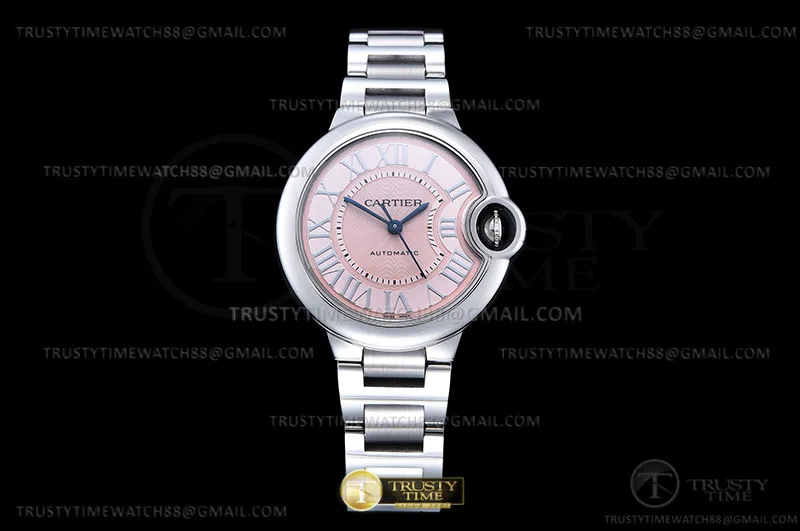 CAR0578B - Ballon Bleu Ladies 33mm SS/SS Pink CHF Jap NH05