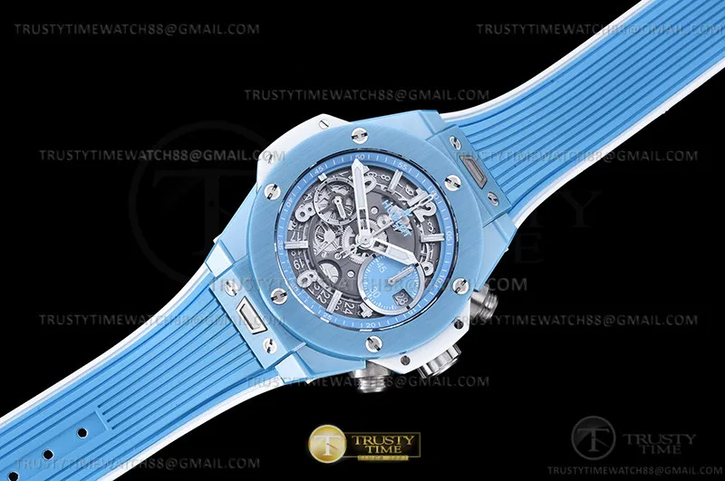 HUB0462 - Big Bang Unico 42mm CER/RU L-Blue Ske BBF A1280