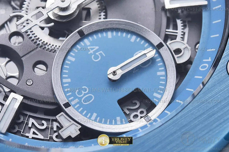 HUB0462 - Big Bang Unico 42mm CER/RU L-Blue Ske BBF A1280