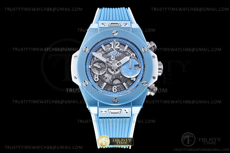 HUB0462 - Big Bang Unico 42mm CER/RU L-Blue Ske BBF A1280