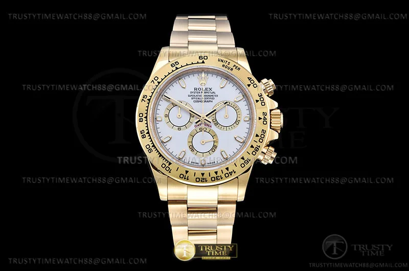 ROLDYT0447A - Daytona 116508 904L YG/YG Wht/Stk QF V3 SH4130