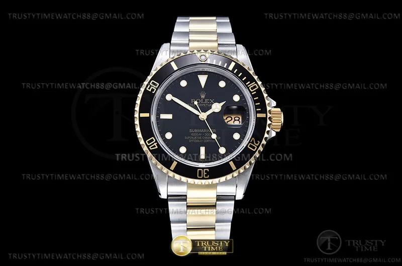 ROLSUB0481B - Sub 16613 Re YG/SS Schwarz BPF VR3135