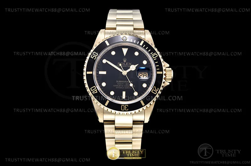 ROLSUB0482B - Sub 16618 Re YG/YG Schwarz BPF VR3135